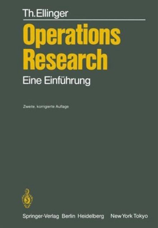 Operations Research - cover