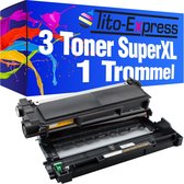 PlatinumSerie® drum en 3 toner alternatief voor Brother DR-2300 TN-2320