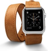 JisonCase Leren bandje - Apple Watch Series 1/2/3 (38mm) - bruin