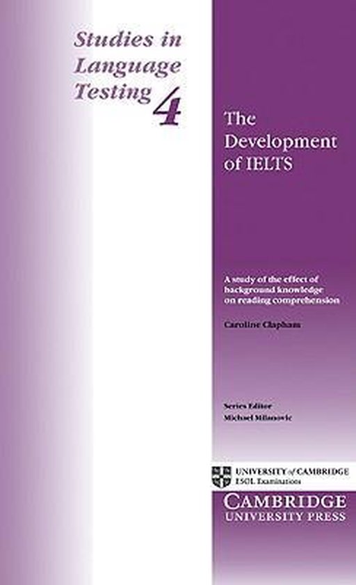 Studies in Language TestingSeries Number 4-The Development o ... - cover