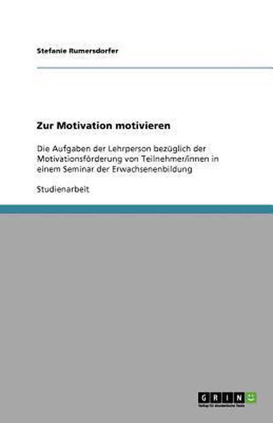 Zur Motivation motivieren - cover