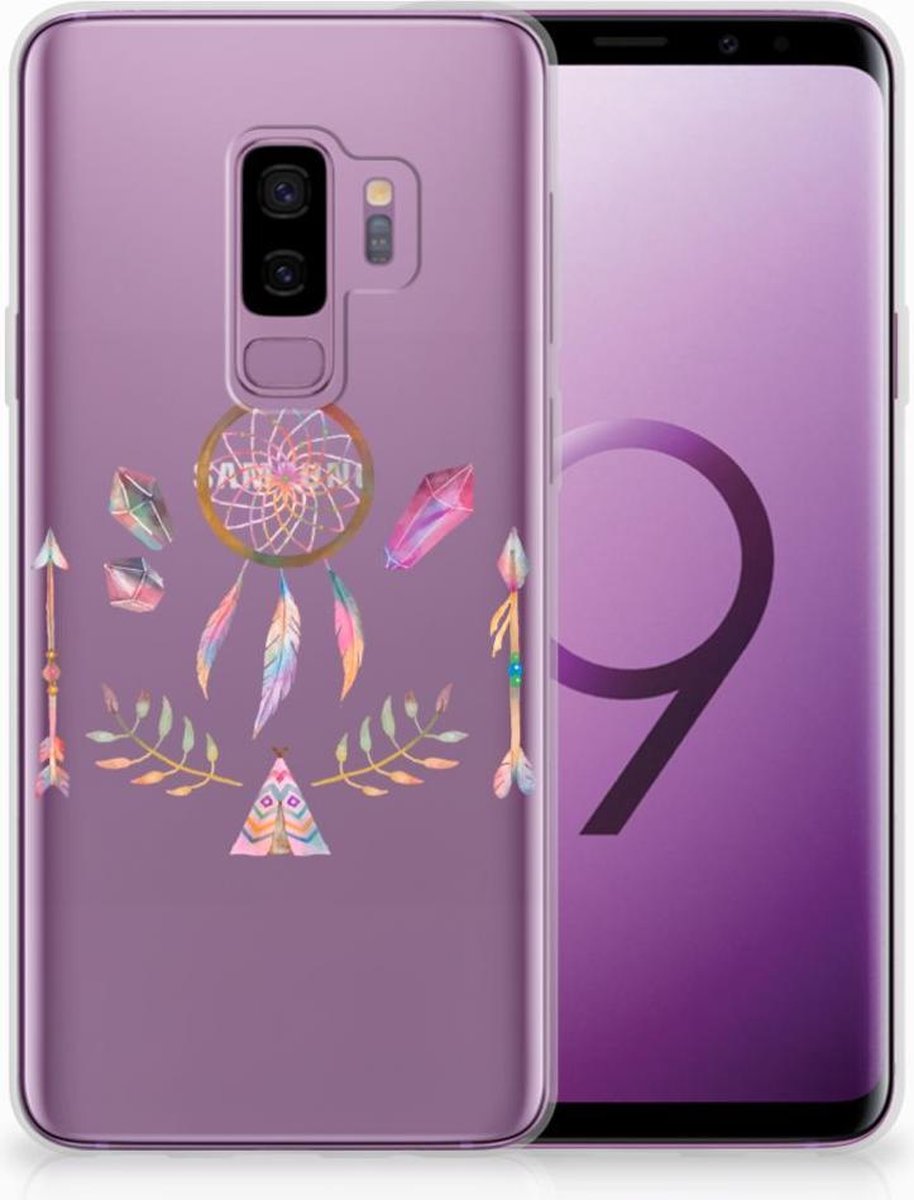 Samsung Galaxy S9 Plus Telefoonhoesje met Naam Boho Dreamcatcher
