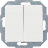 Série d'interrupteurs à double bascule KOPP intégrés, modèle Milano | Blanc