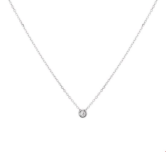 TFT Collier Witgoud Diamant 0.03ct H SI 41 - 43 - 45 cm