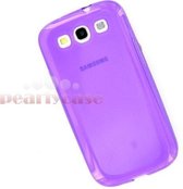 Samsung Galaxy S3 i9300 Silicone Case dark hoesje Paars
