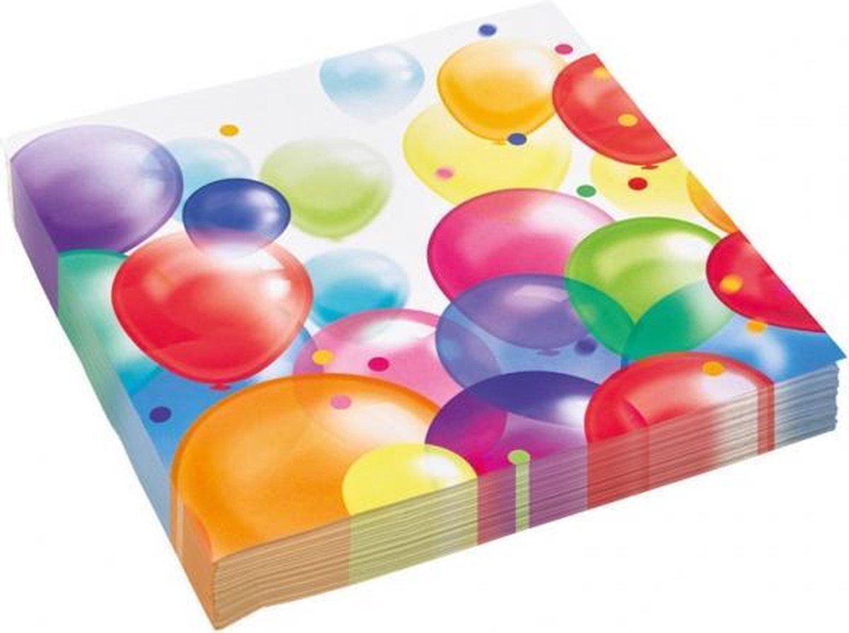 Amscan Servetten Ballonnen 20 Stuks 30 Cm