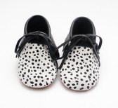 Chaussons bébé - Noir / Blanc - Imprimé Dalmatien - Taille 0-6 mois - Chaussures bébé - Cadeau de maternité