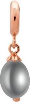 Endless Bedel Grey Pearl Drop Rose Gold Plated