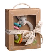 Sophie de giraf Colo'rings - Bijtring - Babyspeelgoed - Kraamcadeau - Babyshower cadeau - 100% natuurlijk rubber - In gerecyled geschenkdoosje met organic katoenen strikje - Vanaf 0 maanden