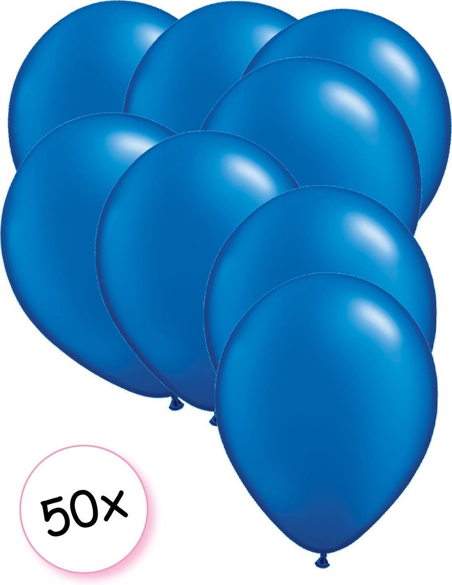 Ballonnen Blauw 50 stuks 27 cm