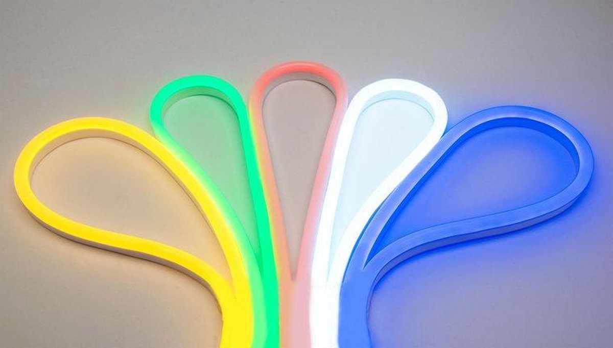 Groenovatie RGB LED Neon Flex 230V - 1 Meter - 14.4 Watt/m - Waterdicht IP67
