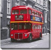 Colourful life - Red bus - 20 papieren lunch servetten - Rode bus - Engelse bus - 33x33cm - Decoupage - Servettentechniek