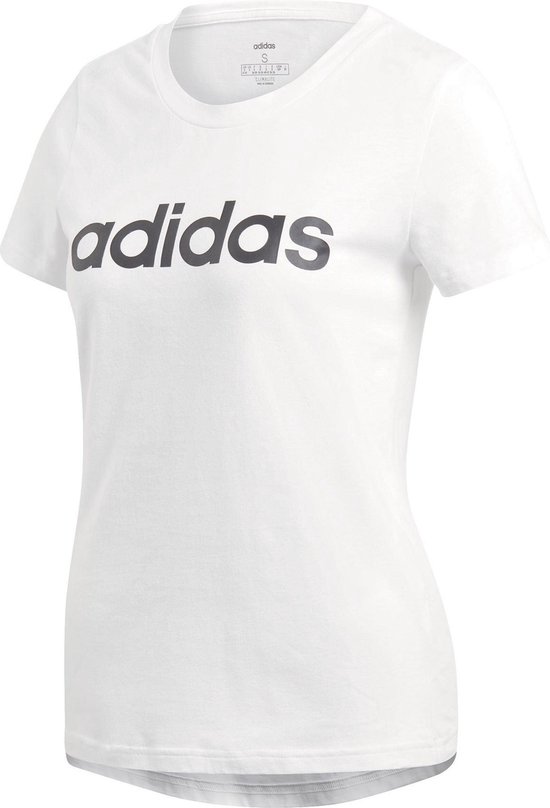 adidas T-shirt - Vrouwen - wit/zwart
