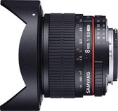 Samyang 8mm T3.8 Umc Vdslr Fisheye Cs II - Prime lens - geschikt voor Nikon Spiegelreflex