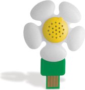 Mustard Desktop USB Luchtverfrisser - Daisy - Wit