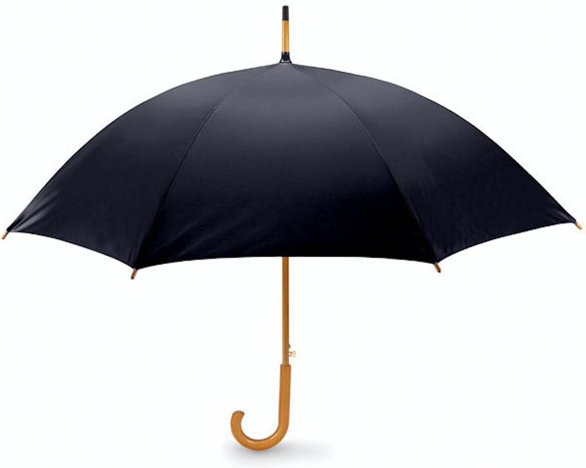 Paraplu met houten handvat - paraplu's - Houten Paraplu - Kwaliteit paraplu  | bol.com