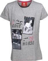 Red Horse Shirt  Met Print Kids - Grey - 128