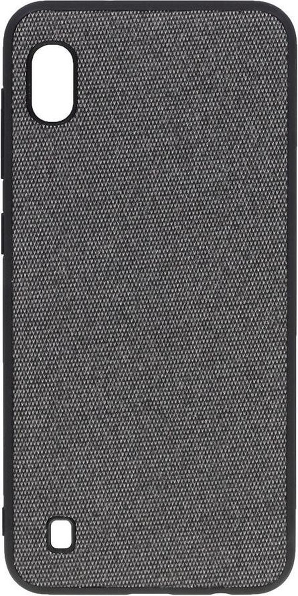 Shop4 - Samsung Galaxy A10 Hoesje - Harde Back Case Denim Grijs