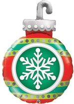 Qualatex - Folieballon Sneeuwvlok Kerstbal Ornament 89 cm