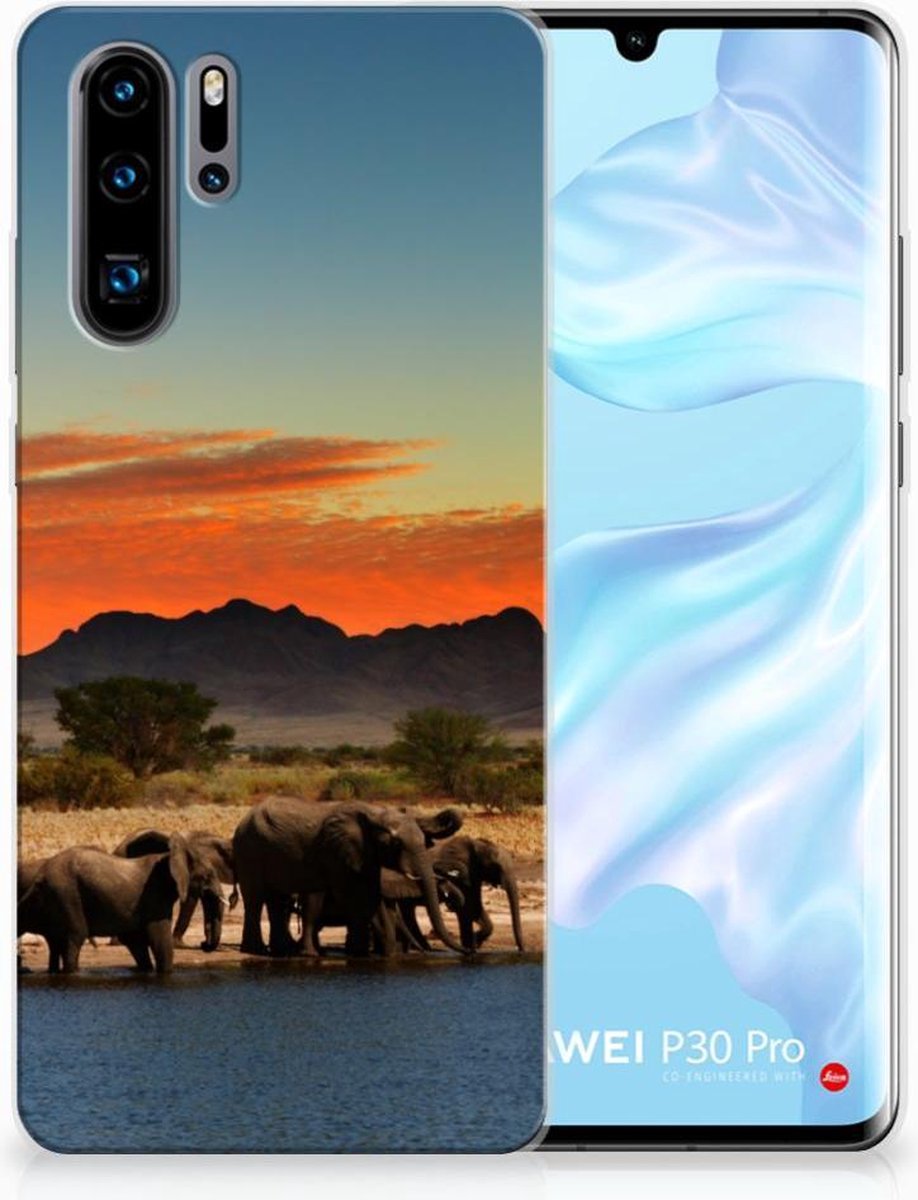 Huawei P30 Pro TPU Hoesje Olifanten