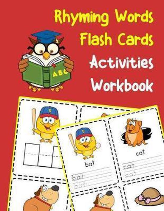 Rhyming Words Flash Cards Activities Workbook - cover