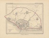 Historische kaart, plattegrond van gemeente Vlissingen in Zeeland uit 1867 door Kuyper van Kaartcadeau.com