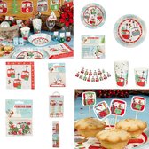 Festive Fun deluxe kerst voordeel feestpakket - feesttafel decoratie voor kerstmis