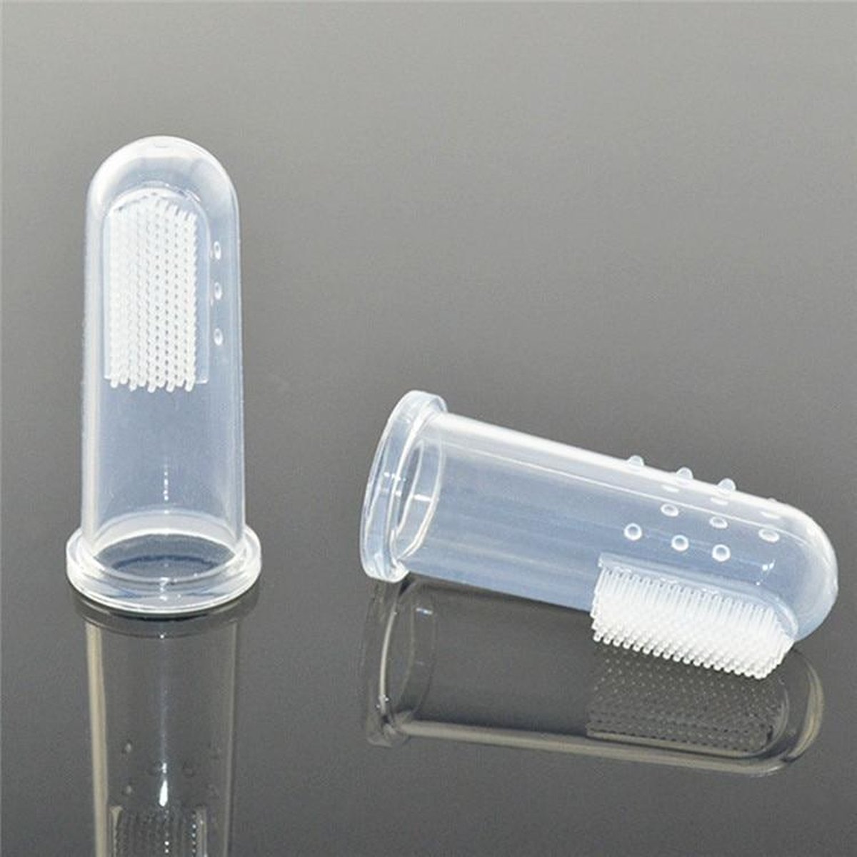 Goedkoopste KELERINO. Baby Vinger Tandenbortel - Siliconen - 2 stuks