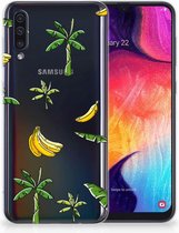 Geschikt voor Samsung Galaxy A50 TPU Siliconen Hoesje Design Banana Tree