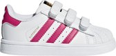 adidas Superstar CF I Sneakers - Maat 23 - Unisex - wit/roze