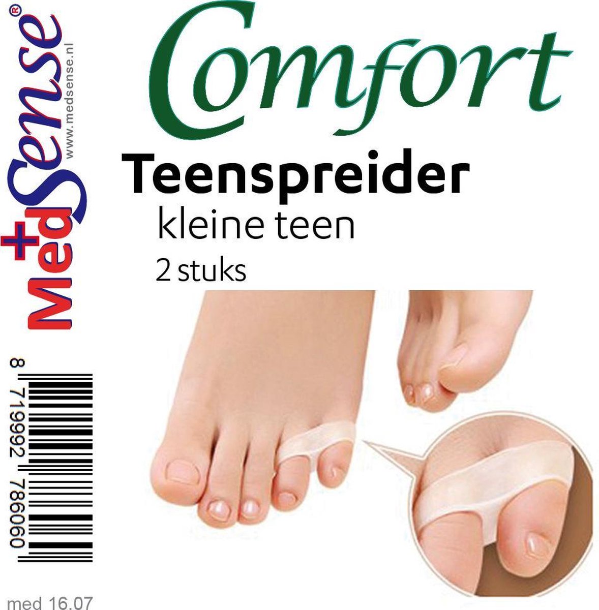 Comfort teenspreider, kleine teen- 2 st