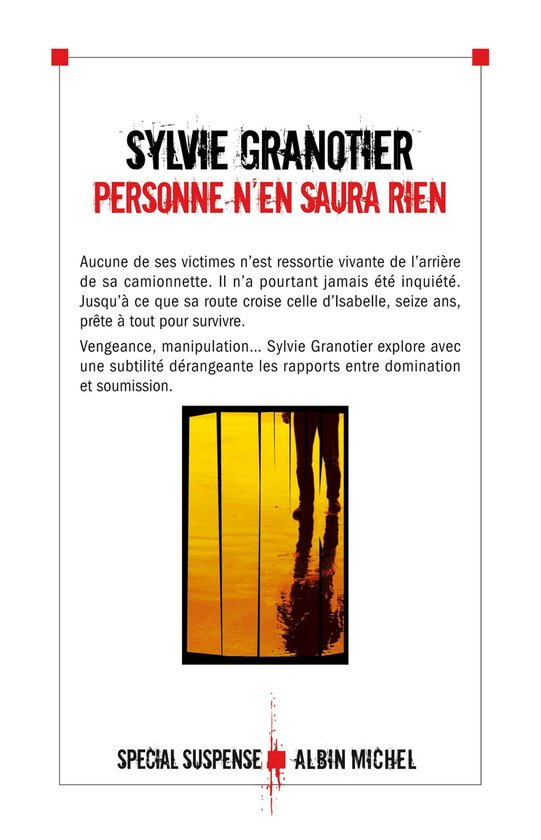 Personne n'en saura rien - cover
