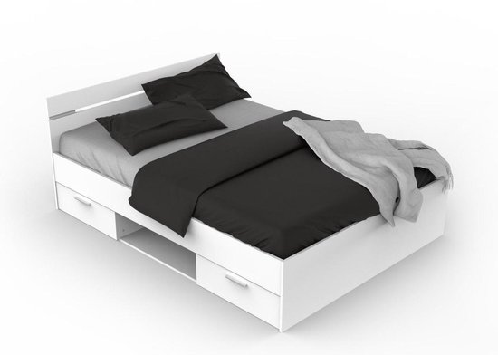CBA - Bed Micheline 140 x 190 cm - 140x190 - Wit