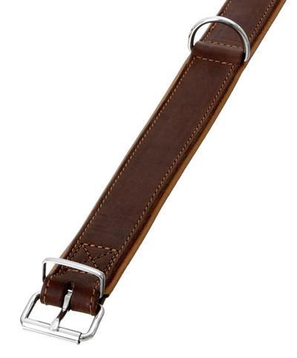 Karlie Riem - Rondo Halsband - onderlijn Bruin 47 cm lang en 27 mm breed