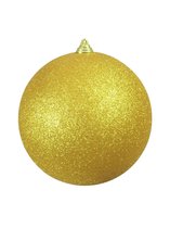 Europalms Kerstbal 20cm, gold, glitter