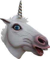 Ghoulish Hoofdmasker Eenhoorn Latex Wit One-size