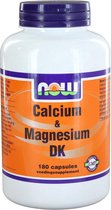 NOW  Calcium en Magnesium met D3 en K2 - 180 capsules