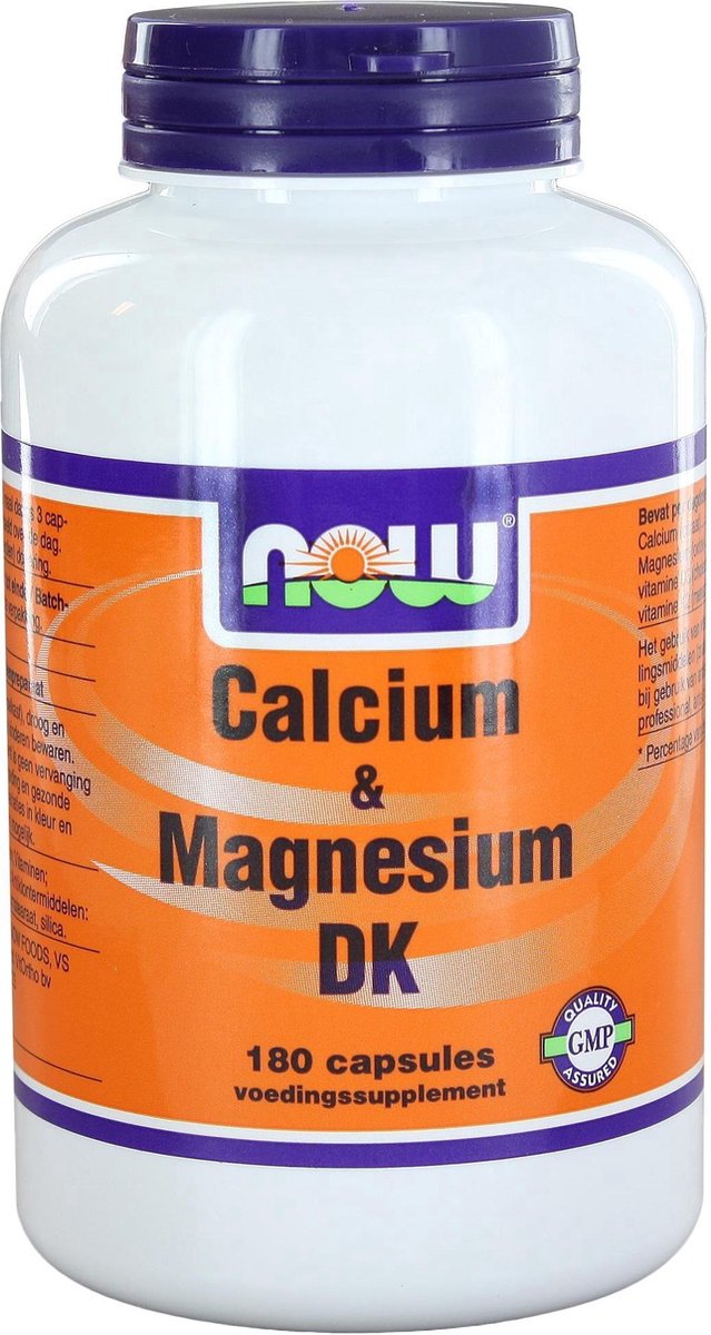 Goedkoopste NOW Calcium en Magnesium met D3 en K2 180 Capsules