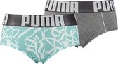 PUMA GRAFFIT MINI SHORT 2-PACK AQUA SEA