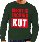 Foute kersttrui / sweater Kerst Is Fucking Kut groen voor heren - Kersttruien S (48)