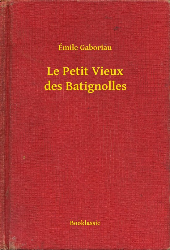 Le Petit Vieux des Batignolles - cover