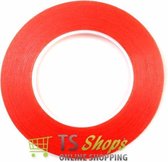 Double side tape 50 meter x 10mm red