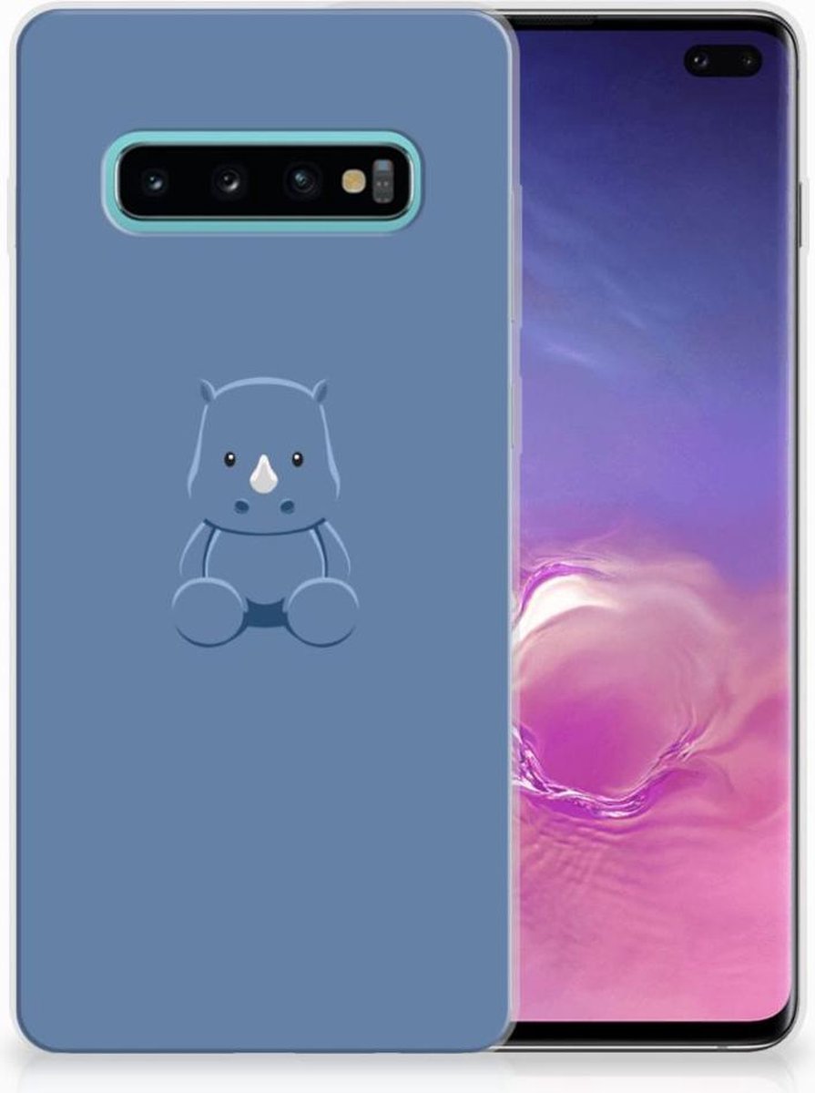 Samsung Galaxy S10 Plus Telefoonhoesje met Naam Baby Rhino