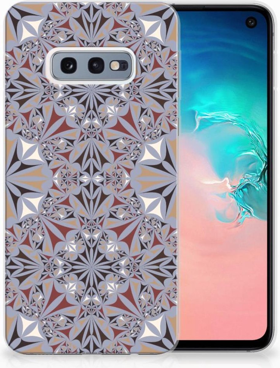 Samsung Galaxy S10e TPU Siliconen Hoesje Flower Tiles