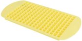 Gele mini ijsblokjes maker - IJsblokjes vorm/ijsklontjes vorm 160 klontjes