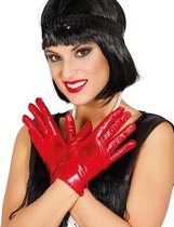 FIESTAS GUIRCA, S.L. - Rode korte metallic handschoenen voor vrouwen - Accessoires > Handschoenen