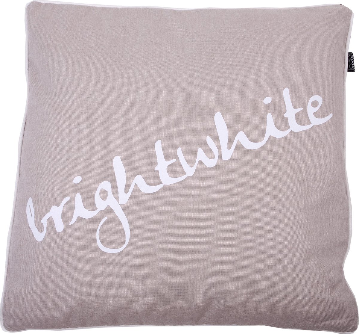In The Mood Melange Brightwhite - Sierkussen - Ivoor - 50x50 cm