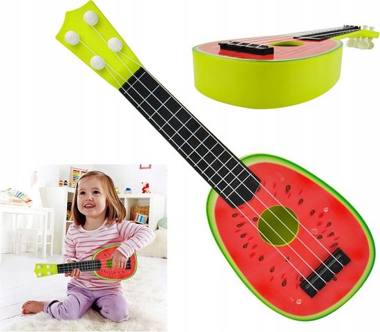Akoestische Mini Kinder Gitaar - Speelgoed Guitar - Speel Kindergitaar Ukelele Watermeloen bol.com