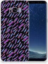 Geschikt voor Samsung Galaxy S8 Plus TPU siliconen Hoesje Design Feathers Color