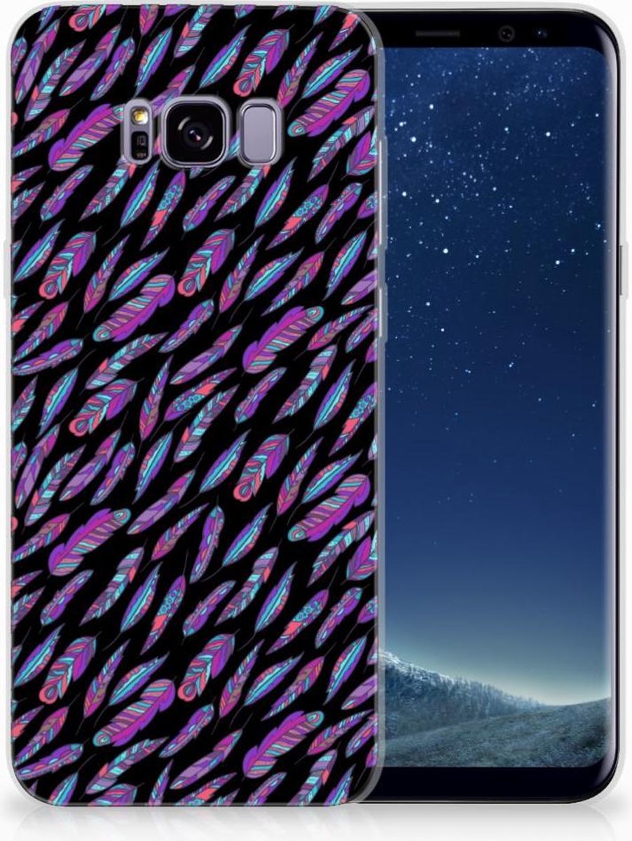 Samsung Galaxy S8 Plus TPU bumper Feathers Color